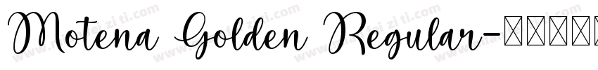 Motena Golden Regular字体转换